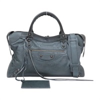鐵灰色 牛皮 The City BAG 兩用包【Balenciaga 巴黎世家】 115748