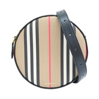 淺棕色 PVC帆布 Icon Stripe Louise 肩背包【BURBERRY 巴寶莉】 8027293