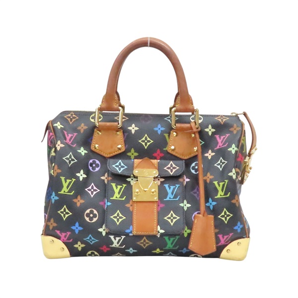 黑彩 原花帆布 村上隆 Speedy 30 手提包 M92642【LOUIS VUITTON LV 路易威登】 M92642