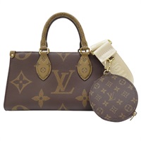 雙棕色 原花 PVC塗層帆布 OnTheGo East West 兩用包【LOUIS VUITTON LV 路易威登】 M46653