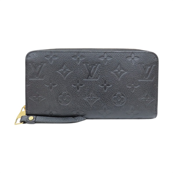 黑色 原花 壓紋 牛皮 Zippy Long 拉鍊長夾【LOUIS VUITTON LV 路易威登】 M61864