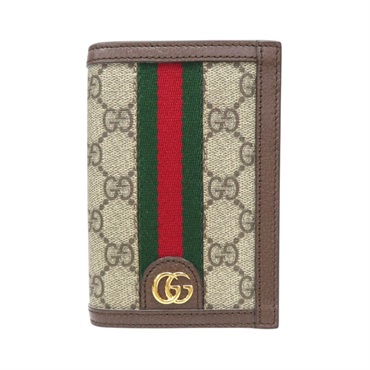 棕色 GG Supreme帆布 Ophidia Passport case 護照套【GUCCI 古馳】 795158