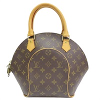 棕色 原花 PVC塗層帆布 Ellipse PM 貝殼包 手提包【LOUIS VUITTON LV 路易威登】 M51127
