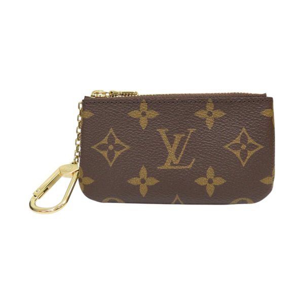 棕色 原花帆布 Pochette Cle 鑰匙 零錢包【LOUIS VUITTON LV 路易威登】 M62650
