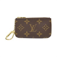 棕色 原花帆布 Pochette Cle 鑰匙 零錢包【LOUIS VUITTON LV 路易威登】 M62650