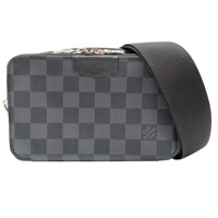 黑色 棋盤格PVC塗層帆布 肩背包【LOUIS VUITTON LV 路易威登】 N60418