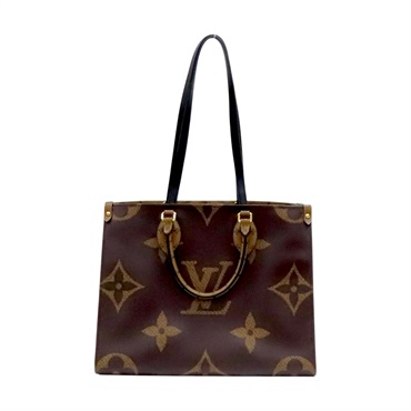 深淺棕色 原花帆布 OnTheGo MM 兩用包【LOUIS VUITTON LV 路易威登】 M45321