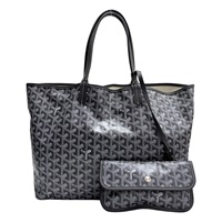 灰色 帆布 Saint Louis PM 托特包 肩背包 【GOYARD 高雅德】 STLOUIPMLTY09CL09P