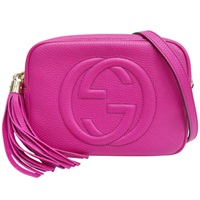 桃紅色 牛皮 Soho Disco 肩背包【GUCCI 古馳】 308364