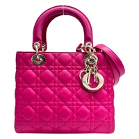 粉紅色 羊皮 Lady Dior 黛妃包 兩用包 金和 【Dior 迪奧 】 M0565ONGE