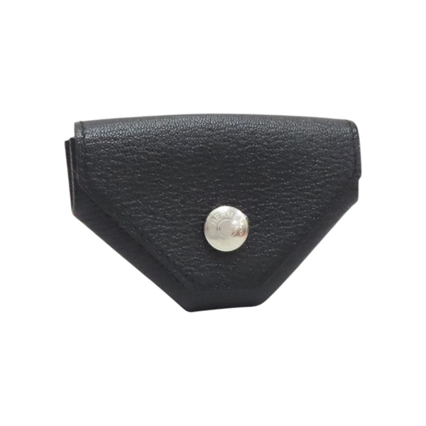 黑色 Chevre皮革 Le 24 硬幣盒 零錢包 Y刻【HERMES 愛馬仕】 043103CK