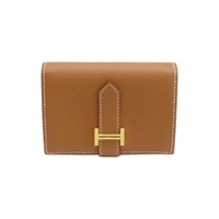 焦糖色 Epsom牛皮 Bearn mini 金扣 兩折短夾 【CHANEL 香奈兒】Z刻 H039796CC