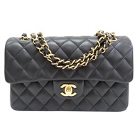 黑色 菱格紋 羊皮 COCO 23 肩背包 金釦 (無卡)【CHANEL 香奈兒】 A01113