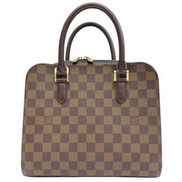 棕色 棋盤格帆布 Triana 手提包【LOUIS VUITTON LV 路易威登】 N51155