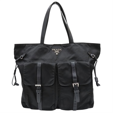 黑色 尼龍 托特包【PRADA 普拉達】 81748