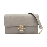 灰色 牛皮 WOC 鏈包 肩背包【GUCCI 古馳】 510314