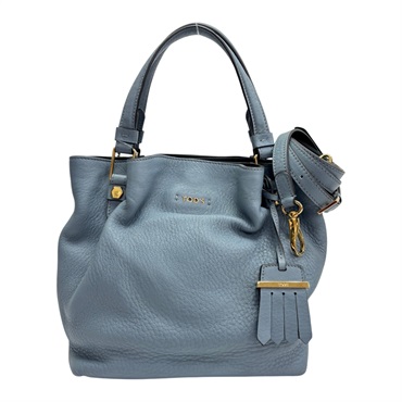 藍色 牛皮 Flower Bag 兩用包 金和【TOD'S 托德斯】