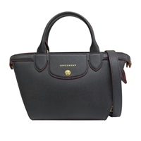 黑色 牛皮 紫色油邊 Le Pliage Xtra S 兩用包【Longchamp 瓏驤】 1116813001