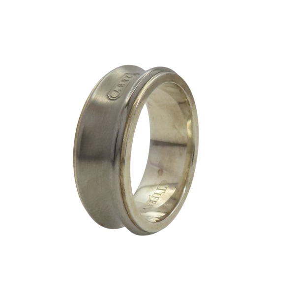 925純銀 鈦 Tiffany 1837 戒指【Tiffany & Co 蒂芬妮】