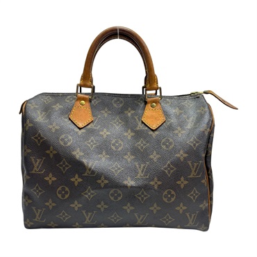 棕色 原花帆布 SPEEDY 30 波士頓包 手提包 金和 【LOUIS VUITTON LV 路易威登】 M41108