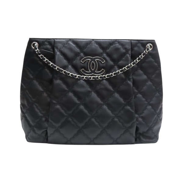 黑色牛皮 Ultra Stitch chain 鍊帶 肩背包 A66132【CHANEL 香奈兒】 A66132