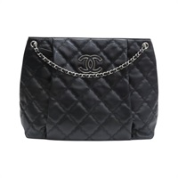 黑色牛皮 Ultra Stitch chain 鍊帶 肩背包 A66132【CHANEL 香奈兒】 A66132