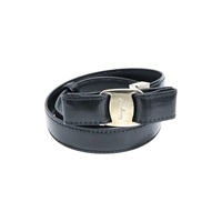 黑色 漆皮牛皮 皮帶 60CM【Salvatore Ferragamo 費拉格慕】