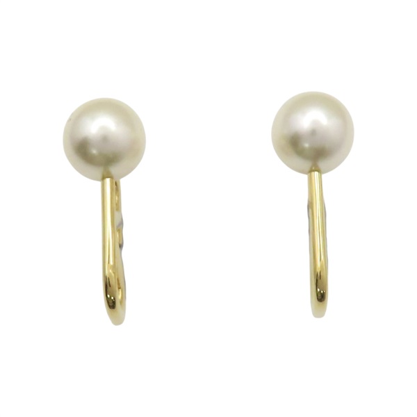 金色 金屬 珍珠 針式耳環【Valentino 范倫鐵諾】 5W2J0H22DHC