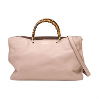 粉色 牛皮 Bamboo 兩用包【GUCCI 古馳】 323658