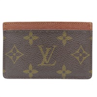 棕色 原花 PVC塗層帆布 卡片夾【LOUIS VUITTON LV 路易威登】 M61733