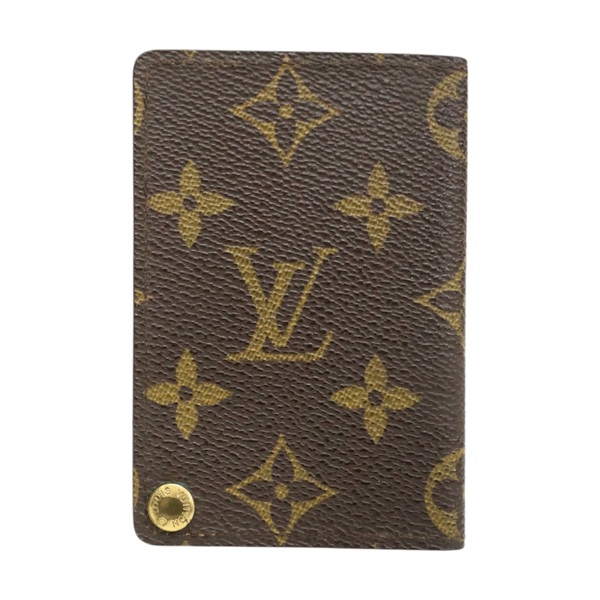 棕色 原花 PVC塗層帆布 名片夾【LOUIS VUITTON LV 路易威登】 M60937