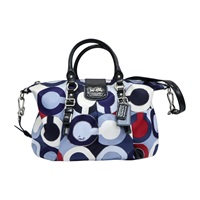 藍色尼龍 LOGO 印花 兩用包 21233【COACH 寇馳】 21233