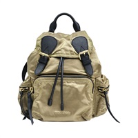 金色尼龍 緞面 Backpack 後背包【BURBERRY 巴寶莉】 4033301