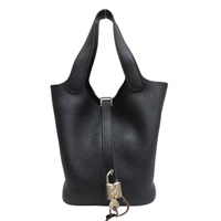 黑色 TC 牛皮 Picotin Lock 18 手提包 Y刻 金扣【HERMES 愛馬仕】