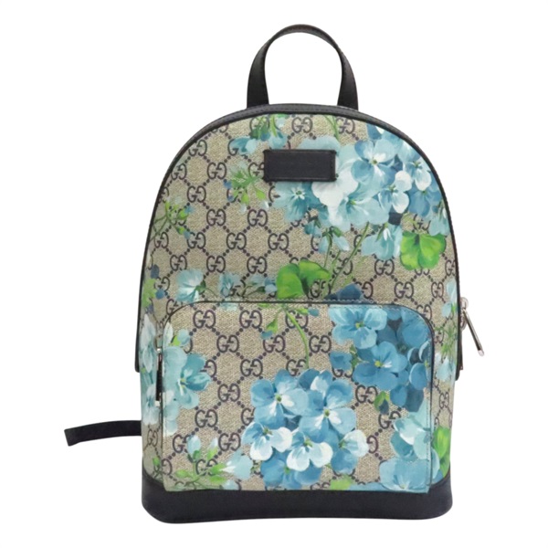 藍色 GG Supreme Blooms帆布 Day 後背包【GUCCI 古馳】 546327