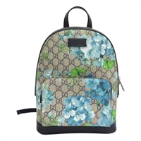 藍色 GG Supreme Blooms帆布 Day 後背包【GUCCI 古馳】 546327