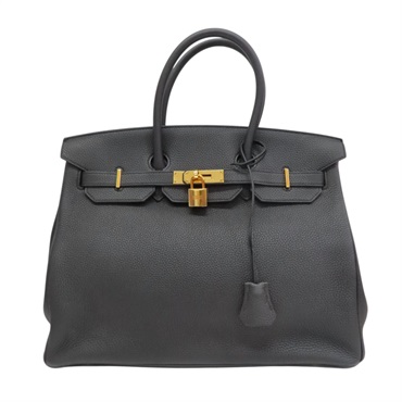 經典黑 TC牛皮 Birkin 35 手提包 C刻【HERMES 愛馬仕】