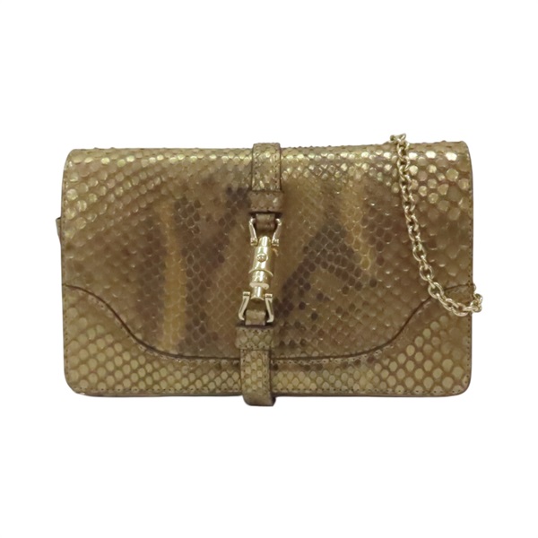 金色 蛇皮 肩背包【GUCCI 古馳】 283061