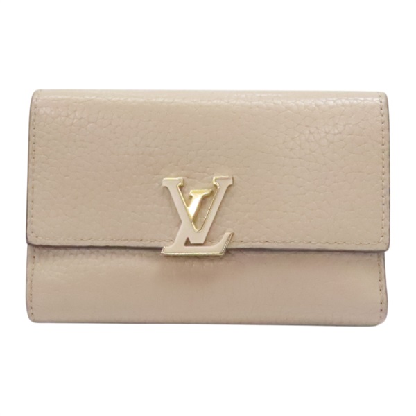 灰色 牛皮 Capucines 三折中夾【LOUIS VUITTON LV 路易威登】 M62159