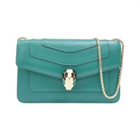 綠色 牛皮 Serpenti Forever 肩背包【BVLGARI 寶格麗】