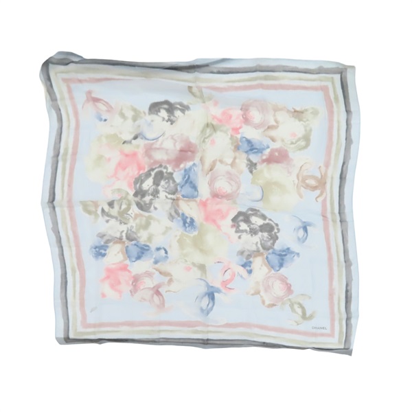 憨色 絲綢 方巾 85x85【CHANEL 香奈兒】
