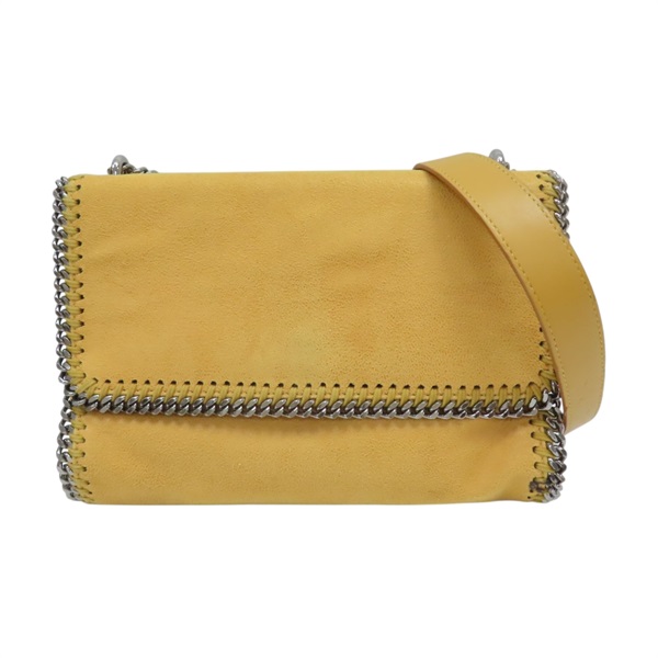 芥末黃 絨面革 Falabella 鏈條 肩背包【Stella McCartney 史黛拉·麥卡尼】 455128