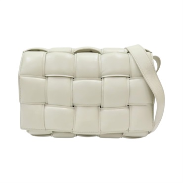 白色 羊皮 Padded Cassette枕頭包 肩背包【BOTTEGA VENETA BV 寶緹嘉】 591970