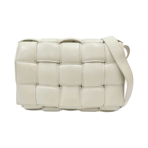 白色 羊皮 Padded Cassette枕頭包 肩背包【BOTTEGA VENETA BV 寶緹嘉】 591970