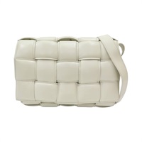 白色 羊皮 Padded Cassette枕頭包 肩背包【BOTTEGA VENETA BV 寶緹嘉】 591970