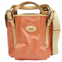 粉橘色 PVC帆布 G-Line Mini 兩用包【TOD'S托德斯】