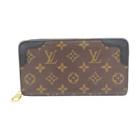 棕色 原花帆布 Zippy Retiro 拉鍊長夾 M61855【LOUIS VUITTON LV 路易威登】 M61855