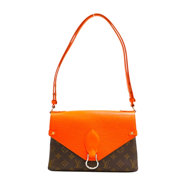 棕色 原花帆布 橘色 Epi水波紋 Saint Michel 肩背包【LOUIS VUITTON LV 路易威登】 M44031