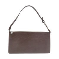 棕色 EPI水波紋 牛皮 手拿包【LOUIS VUITTON LV 路易威登】 M52942