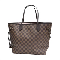 棕色 棋盤格帆布 Neverfull MM 托特包【LOUIS VUITTON LV 路易威登】 N40598